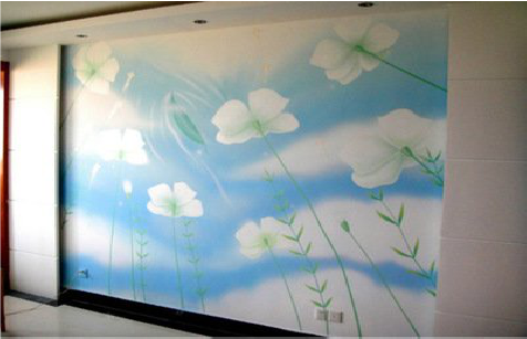 广元画墙绘怎么画好白云的蓬松感？