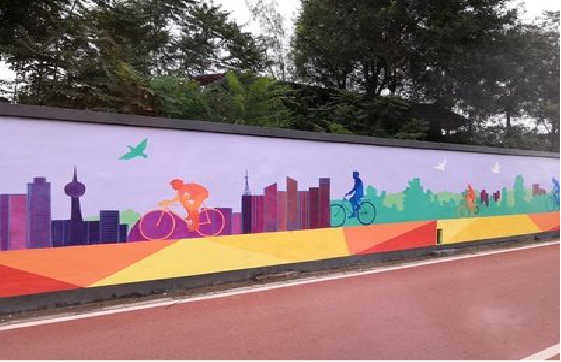 广元墙体彩绘-围墙