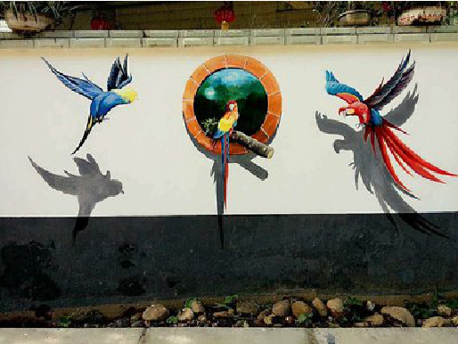 广元视觉错位-3D墙绘设计