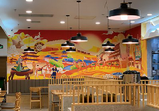 广元商业空间彩绘介绍。