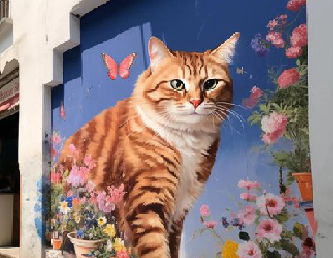 广元自己绘制有个性的手绘墙