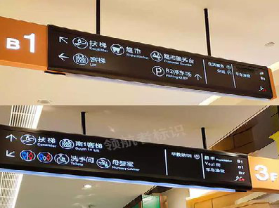 广元如何通过商场标识牌引导客流分布？